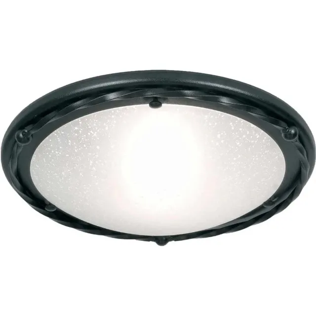Elstead Lighting LED Plafondlamp Pembroke | 1X E27 Max 60W | Dimbaar | Black Geen