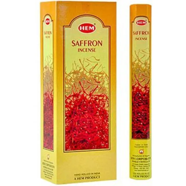 HEM Wierook - Saffron - Slof (6 pakjes/120 stokjes)