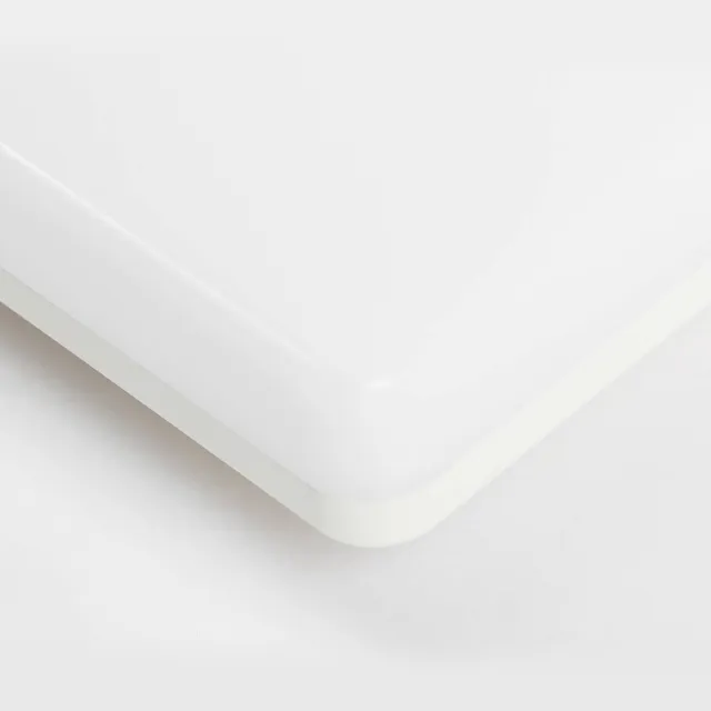 PRIOS Plafondlamp met sensor - CCT - 1licht - Polycarbonaat - H: 5 cm - wit - Inclusief lichtbron