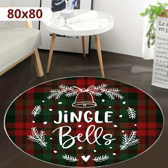 Bovista Kerstboomkleed - Kerstboom Mand - Kerstboomrok Voor Kunstboom - Kerstboomrok - Kerstboomring - Kerstrok - Kerstboomdeken - Kerstkleed - Rond 80cm Groen