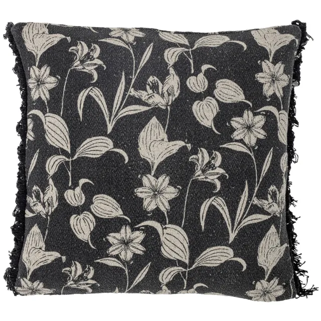 Bloomingville sierkussen Mali (50x50 cm) Zwart