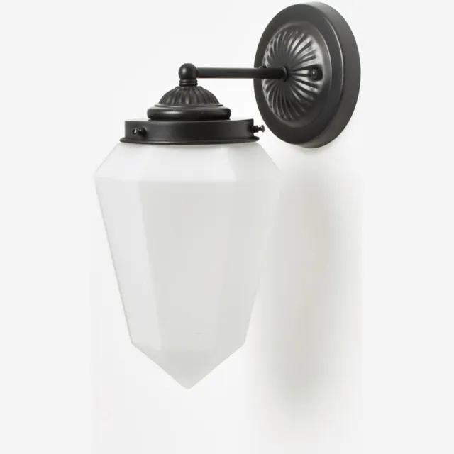 Coloured by Art Wandlamp Briljant Mat Moonlight - Art Deco Trade Zwart