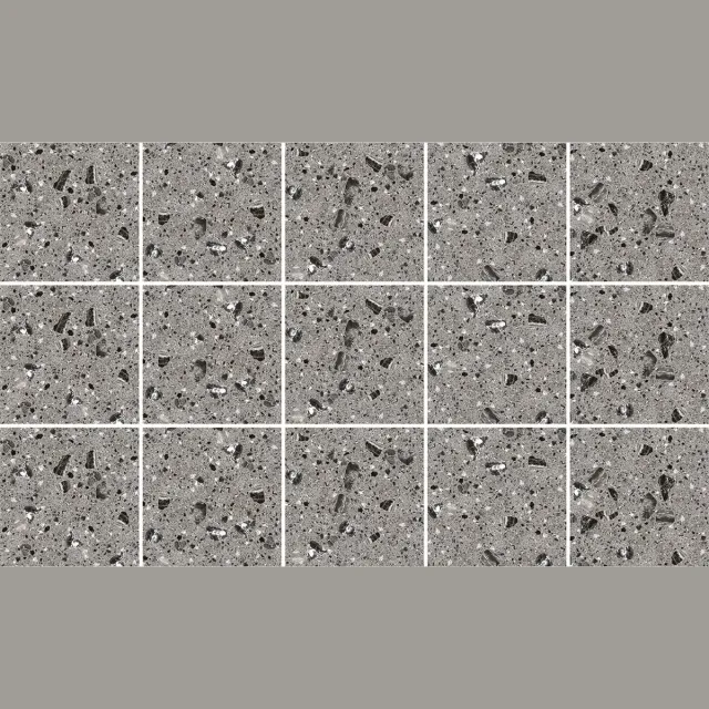 Ulticool Plaktegels - Zelfklevende Tegels - 15x15 cm - Ulticool - Graniet Effect Terrazzo Accessoires Grijs Zwart - 15 stuks - Decoratie Sticker Tegels - Plakfolie Tegelstickers - Sticktiles - Badkamer - Keuken