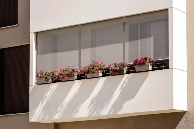 Coloray Buitenrolgordijn - Wit Zonnescherm Verticaal - 50x180 cm - Privacy Scherm Terras - Zonwering Balkon - Verticale Markies - Screen Buiten - Zonwerende Screen - Outdoor Rolgordijn