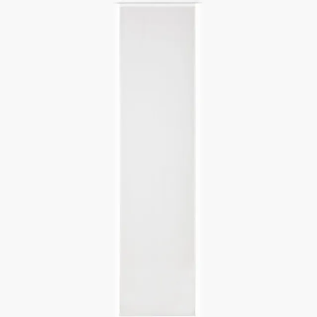 Elbersdrucke Schuifgordijn Feel Good Uni 245x60 cm wit transparant Weiß