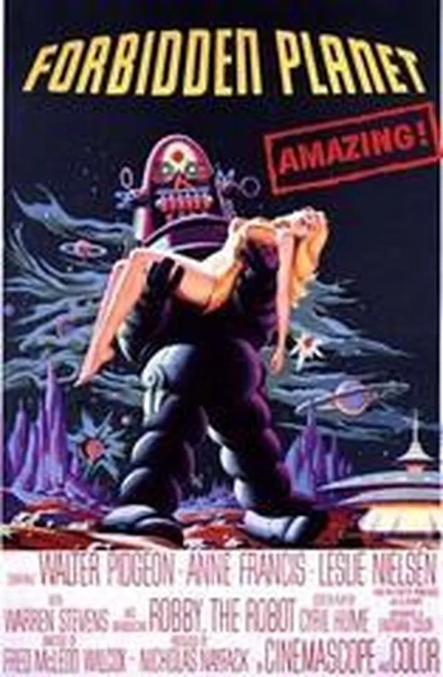 Posterpoint.nl Forbidden Planet poster - Retro - Vintage - film - Science Fiction - 70 x 100 cm Multi colour