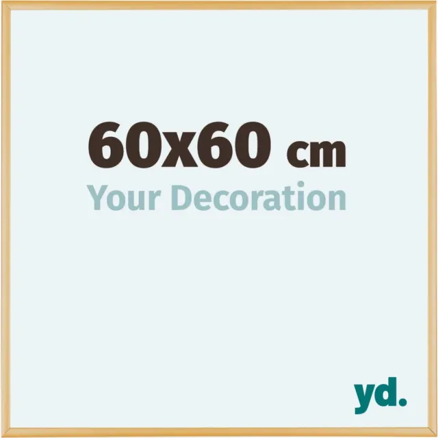 yd. Your Decoration - Fotolijst 60x60 cm - Aluminium - Goud Vintage - Kent