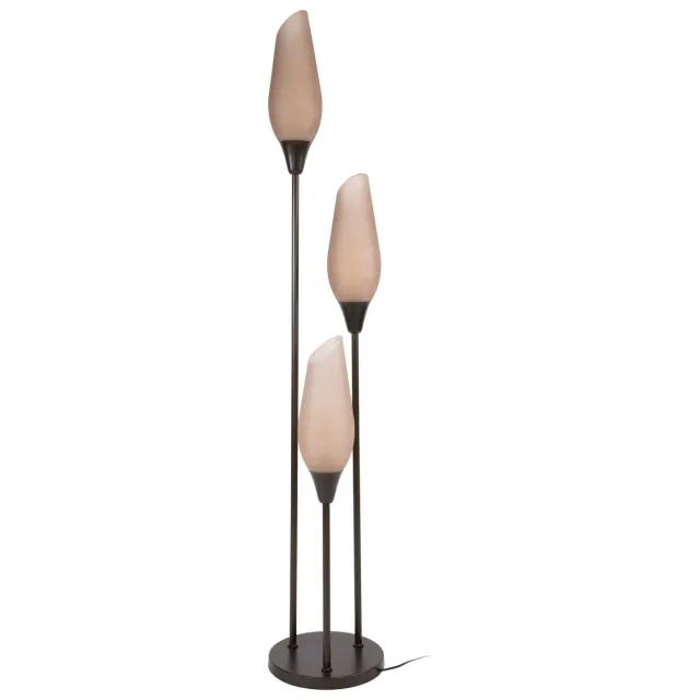 Nest of Nora Vloerlamp Suni - 3-lichts modern design - Sienna bruin frosted