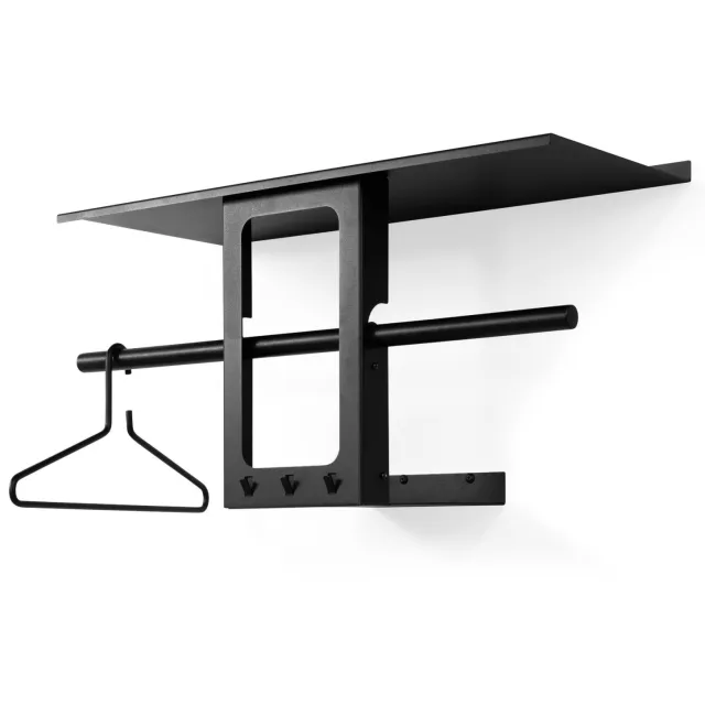 Spinder Design wandkapstok Luno Small 70 Zwart