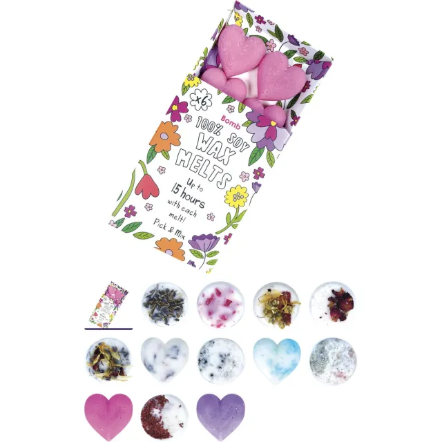 bomb cosmetic Soya Wax Melt ( 5 verschillende verassing geuren) gevarieerd