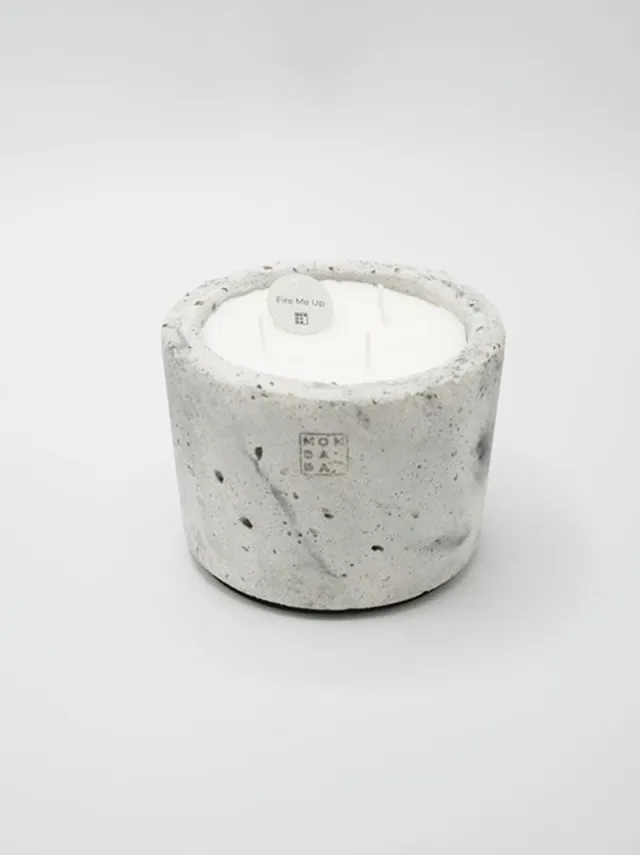 Mon Dada Urban indoor kaars grijs S - Fire me up