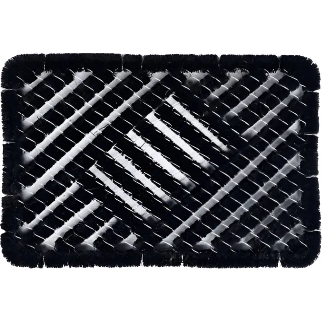 De Lange Trading Borstelmat Kokos Zwart - 40x60 cm