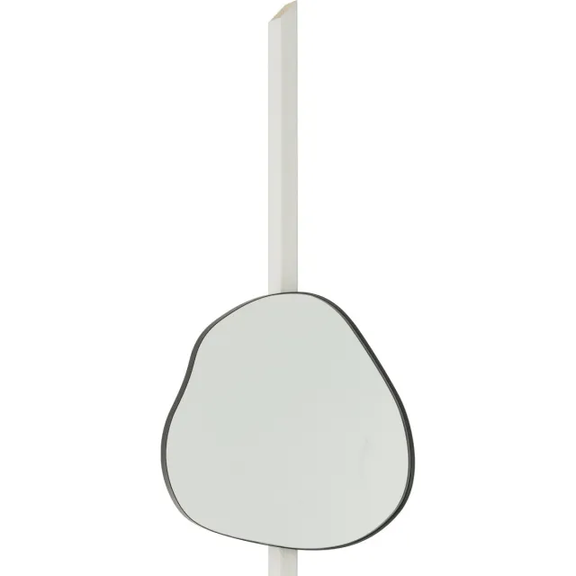 J-Line spiegel Extrema - ijzer/spiegel - zwart - medium - Ø 49 cm