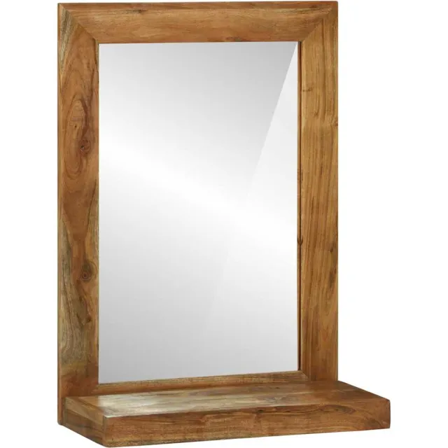 vidaXL Badkamer Spiegel Bruin 50 x 22 x 70 cm Massief Acaciahout