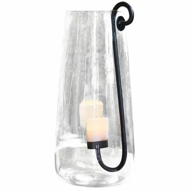 Loberon Windlicht Lamark helder/zwart
