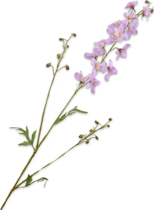 Silk-ka Kunstbloem-Zijden Bloemen Delphinium Tak Roze 101 cm Per 2 Stuks