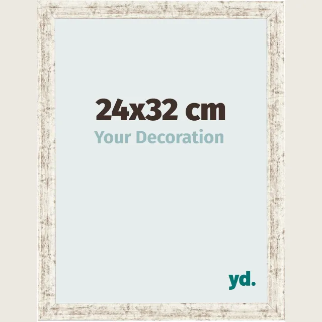yd. Your Decoration - Fotolijst 24x32 cm - MDF - Wit Vintage - Bologna