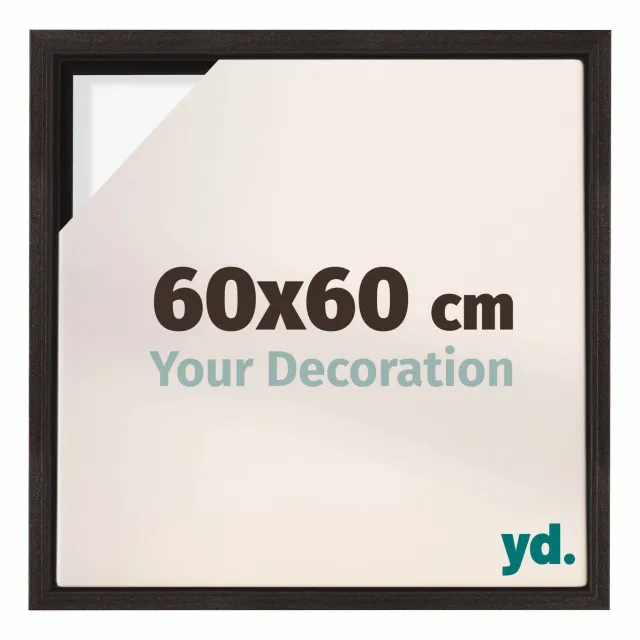 yd. yd, Baklijst 60x60 cm Eiken Donker - Lijst voor Canvasdoek - MDF Lyon