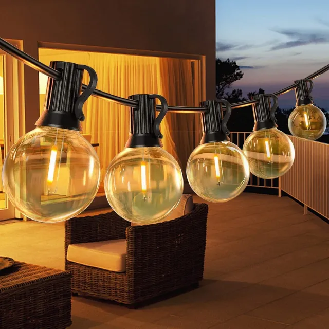 Smyl. Verlichting - Buitenverlichting - Solarverlichting - Terraslicht - 9.5m - 25bulbs - Tuinverlichting