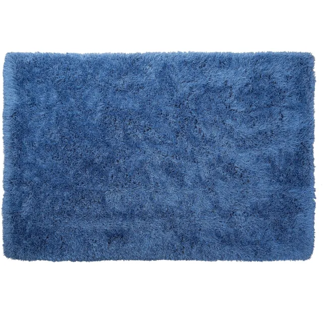 Beliani CIDE - Shaggy vloerkleed - Blauw - 140 x 200 cm - Polyester