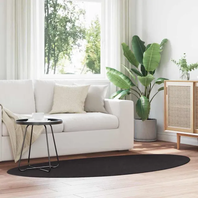 vidaXL Tapijt HUARTE Zwart 100 x 200 cm Polyester, foto 5