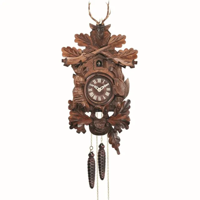 Engstler 732/8 - Koekoeksklok - 8-daags kettinguurwerk - Notenhout - 40 cm Bruin