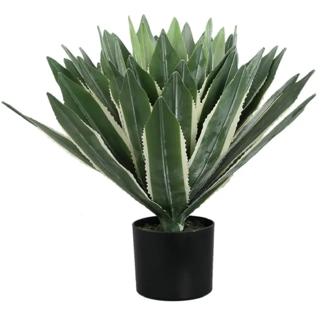 PTMD Kunstplant Succulent Plant - 70x70x50 cm - Polyester - Groen