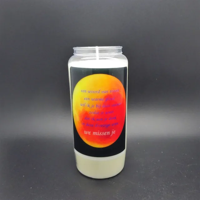 Partijhandel RODO Noveenkaars Spreuk 014 - 6 dagen brander (5 stuks) wit