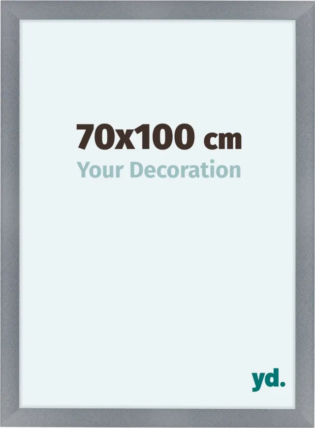 yd. Your Decoration - Fotolijst 70x100 cm - MDF - Aluminium Geborsteld - Como