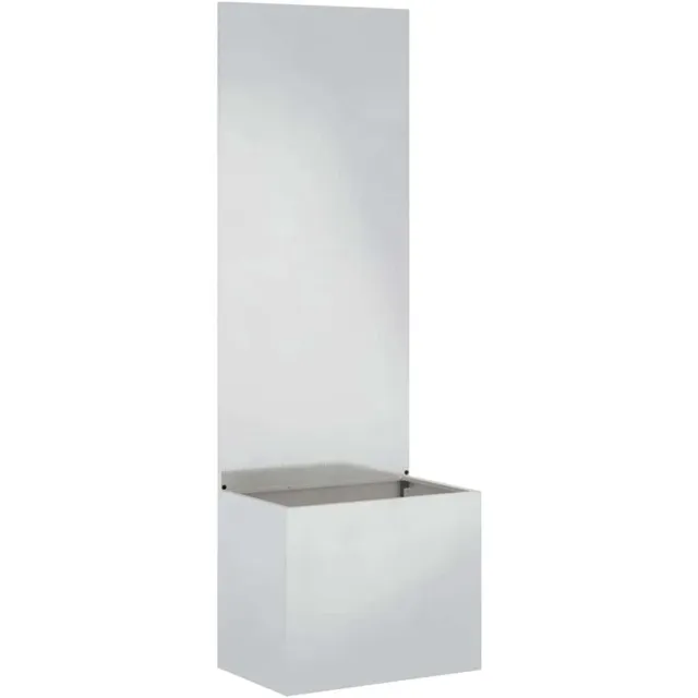 vidaXL Tuin - Privacy - Scherm - Zilver - 50 - x - 32 - x - 150 - cm - Roestvrij - staal Roestvrij staal
