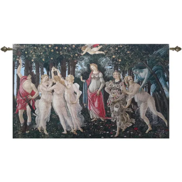 Signare Wandkleed - Luxe gobelinstof - Primavera - Sandro Botticelli - 140 x 89 cm multi