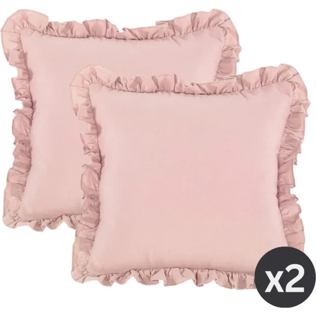 Tiseco Sierkussen (gevuld) ABBY - 45x45 cm, roze Nude pink