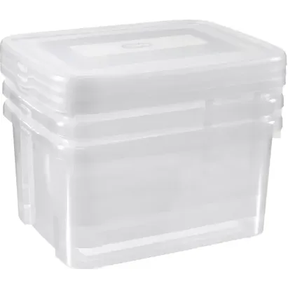 Curver Set Handy Box Transparant 3x25l