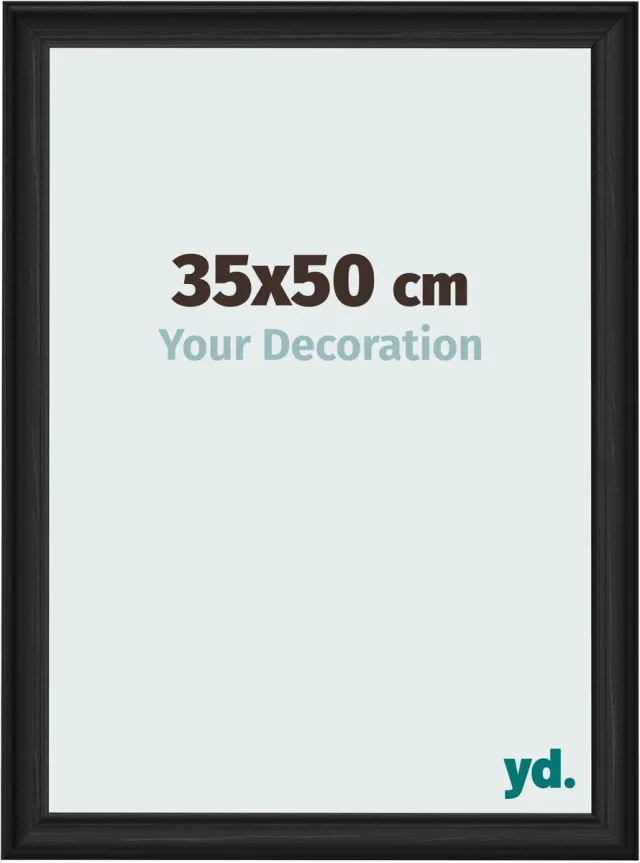 yd. Your Decoration - Fotolijst 35x50 cm - MDF - Zwart Houtnerf - Lazio