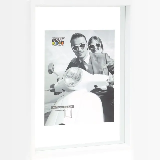 Deknudt Frames fotolijst met zwevend effect S68SK1 - wit - 20x30 cm