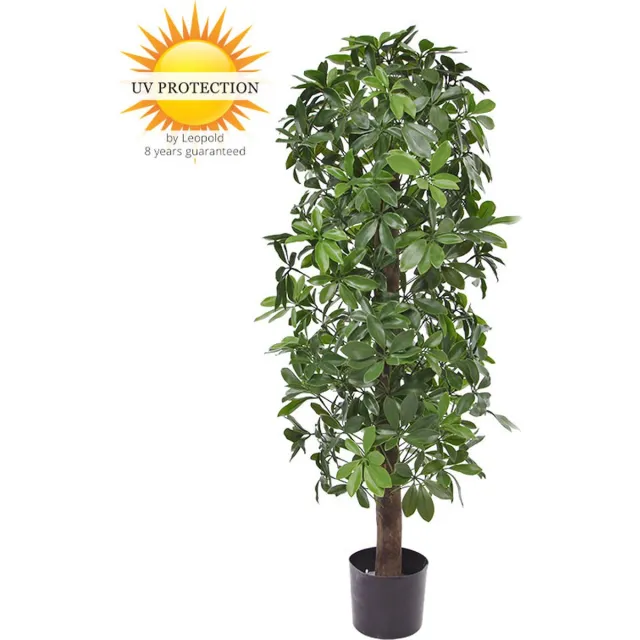 LeopoldFlora Kunstboom Schefflera kolom 120cm UV Groen