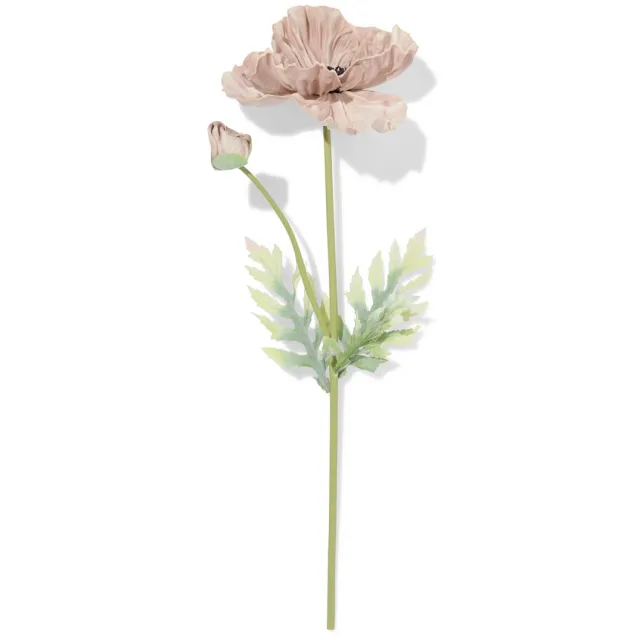 HEMA Kunstbloem klaproos 55cm rubber oudpaars (paars)