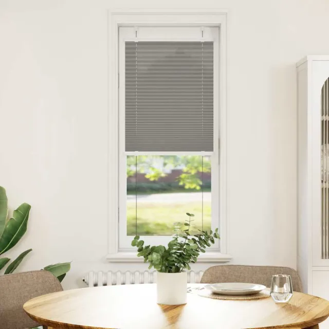 vidaXL Plissé rolgordijn 45x100 cm stofbreedte 44,4 cm antraciet Anthraciet