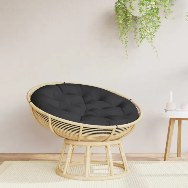 vidaXL Zitkussen rond Ø 100x11 cm oxford stof zwart