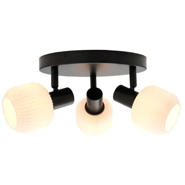Nordlux Doos 3x Nordlux Milford LED Plafondlamp | 3x E14 Max 25W | Dimbaar | Zwart