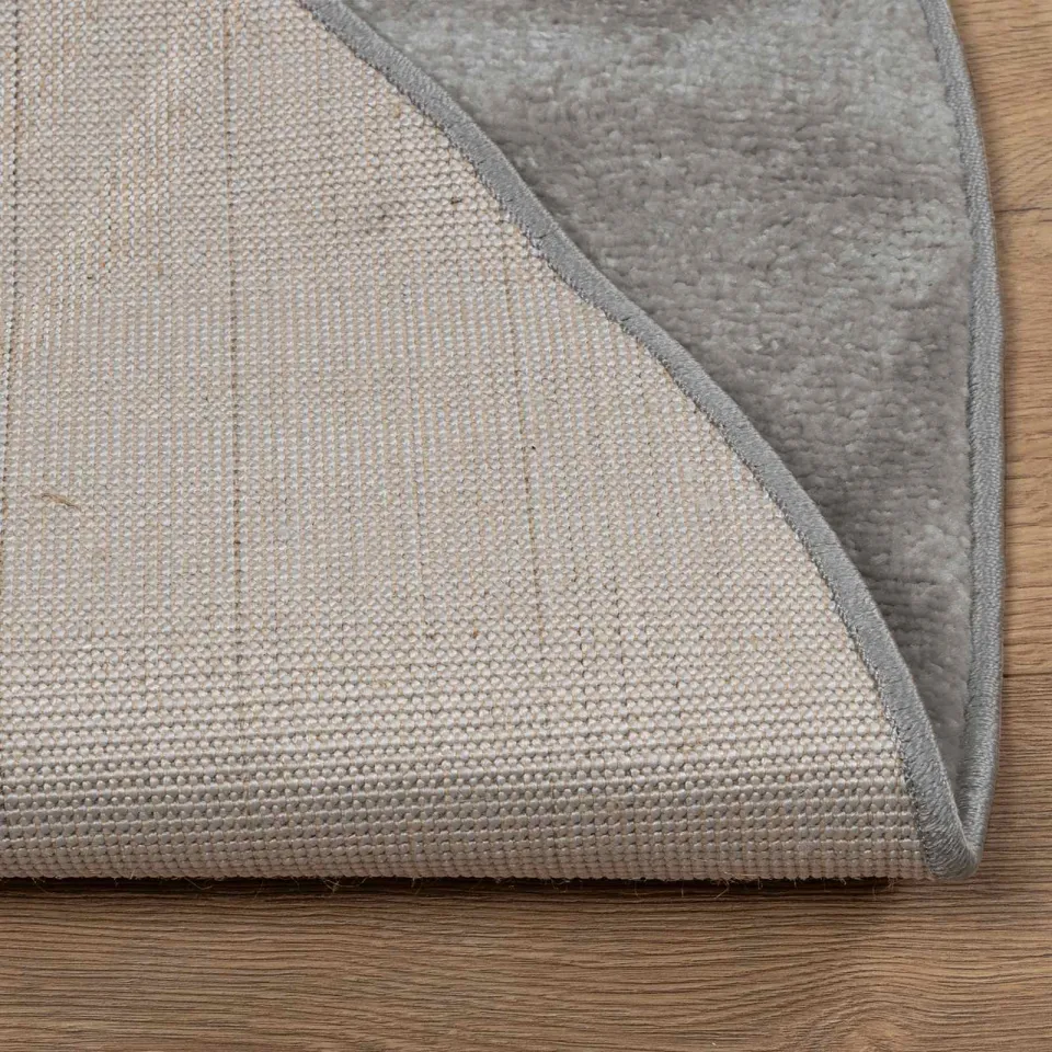 vidaXL Binnen kleed GALATI Grijs Ø 120 CM Polyester, foto 4