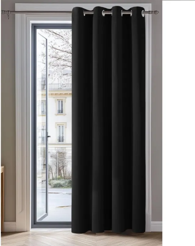 DailySupplies® Verduisterend Gordijn Kant en Klaar - 240 x 140 Zwart