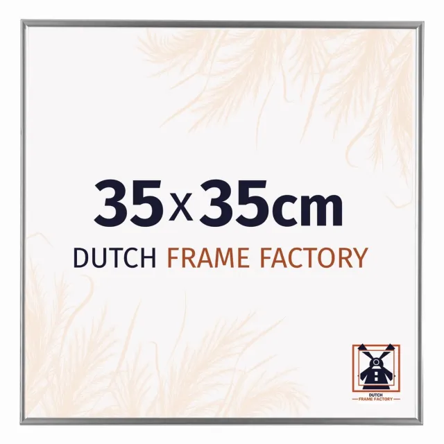 Dutch Frame Factory Fotolijst 35x35 cm - Kunststof - Zilver Hoogglans - Easy