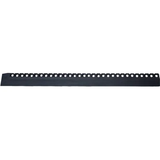 Miltex Drempelhulp - Schuine rand voor ringmat - 130,5 x 10,5 cm Zwart