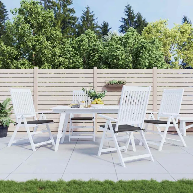 vidaXL Tuinstoelkussens 4 st 40x40x3 cm oxford stof antracietkleurig Anthraciet