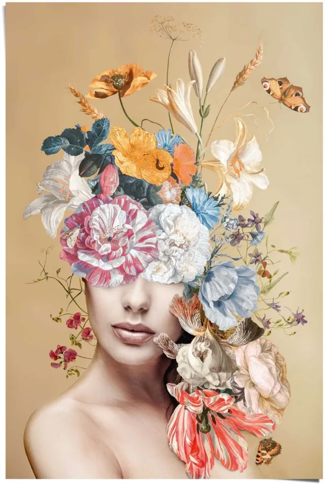 Reinders Poster Bloemrijk - 91,5 x 61 - Papier - REINDERS