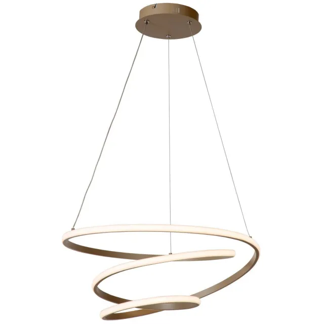 Lucide ESPIRAL - Hanglamp - LED Dimb. - CCT - 1x40W 2700K/4000K - Taupe | Essential