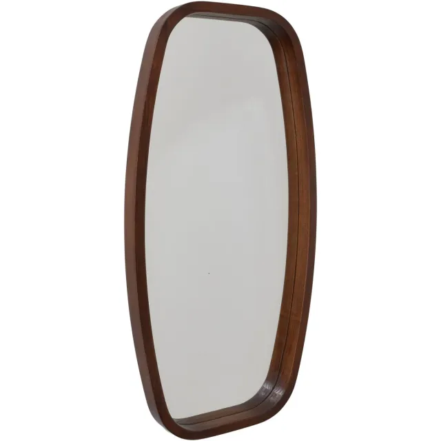 Fragix Wandspiegel Eva 40x80 Donker bruin hout