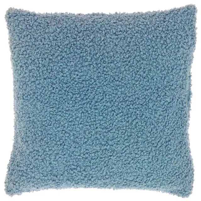Unique Living Chico sierkussen - 45x45 cm - Bouclé jeans blue