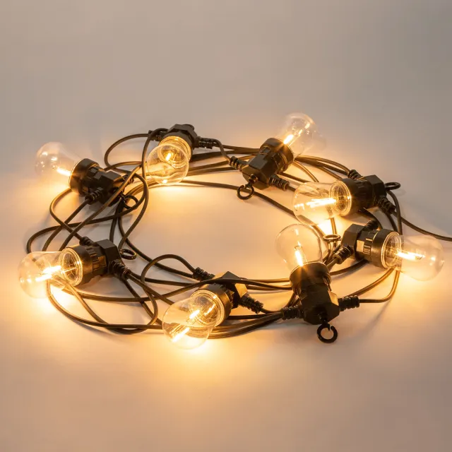 KS Verlichting Celebration Lichtsnoer Warm Wit 20m Zwart